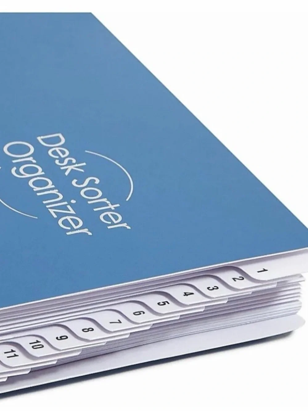 Desk Sorter Organizer - Navy Blue Expanding File Folder